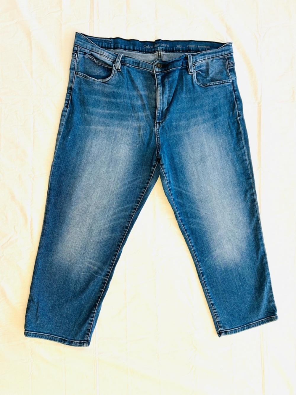 Calvin Klein Jeans “Cropped Boyfriend” Style Jeans